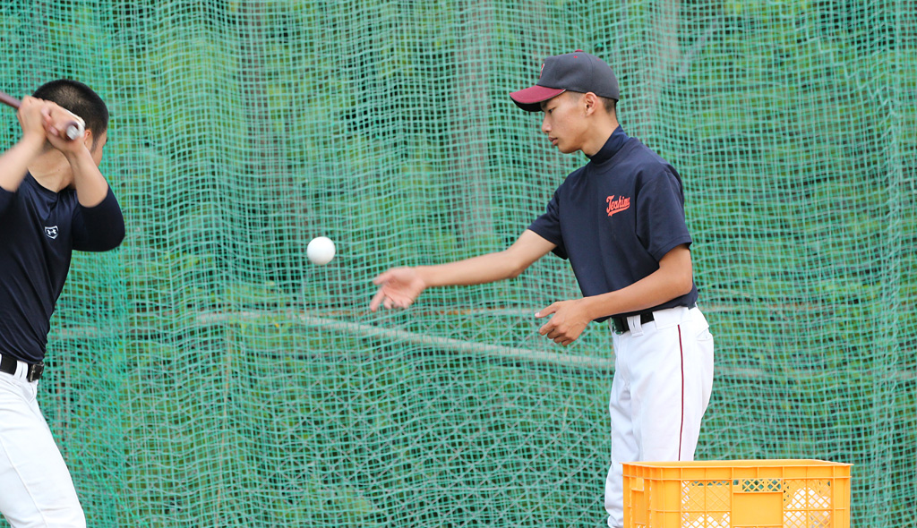 豊島の男子マネジャー笹澤君。彼の選手分析力にはおかちんも助けられた